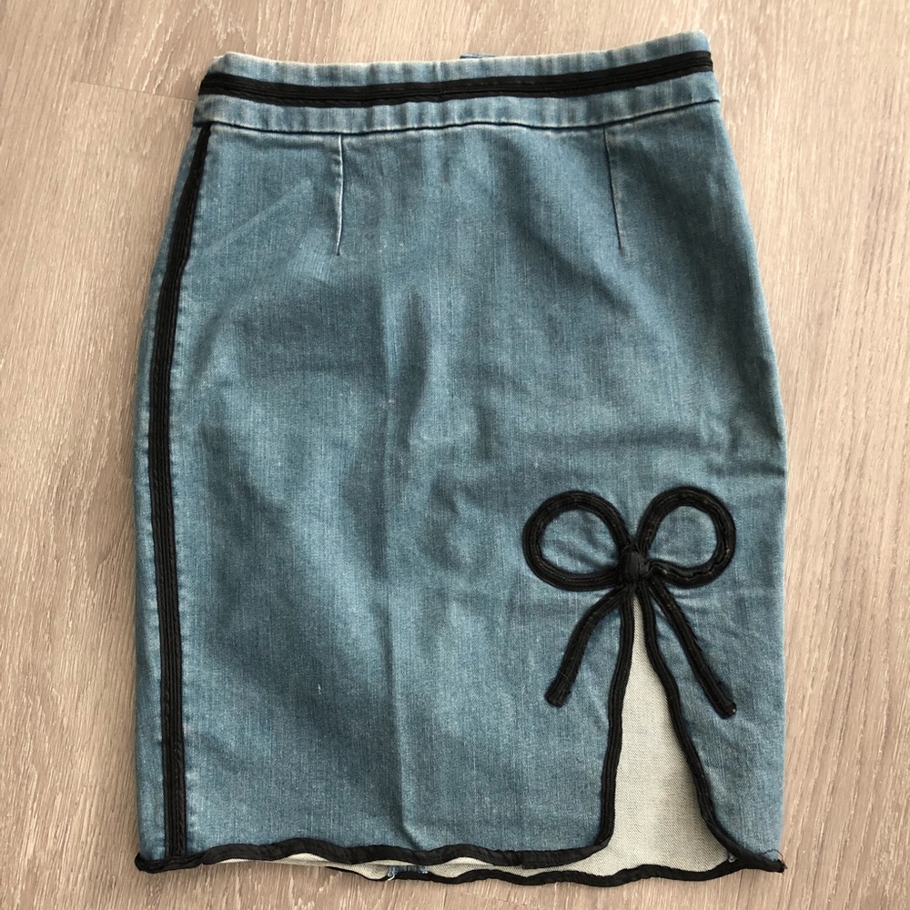 Marc Jacobs denim ribbon skirt